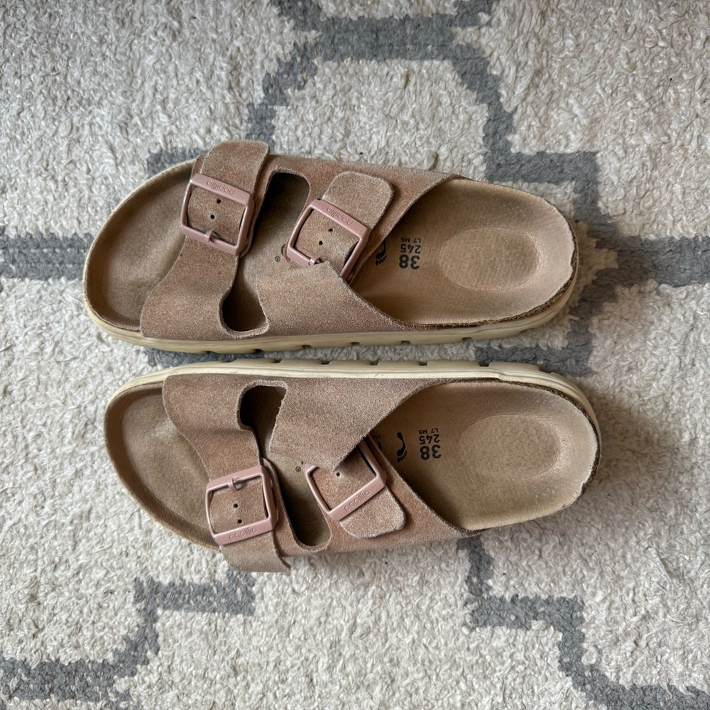 Birkenstock suede sandals